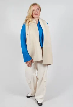 Beatrice B Scarves^Wool Double Scarf in Cream