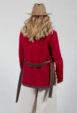 Sfizio Jackets^Wool Jacket in Adrenaline Red