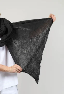 Umit Unal Scarves^Wool Long Scarf in Original Black