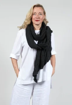 Umit Unal Scarves^Wool Long Scarf in Original Black