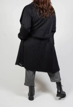 Malloni Coats^Wool Mix Coat in Nero