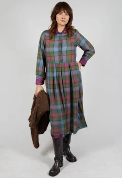 Eka Dresses^Wool Raven Dress in Multicolour Check