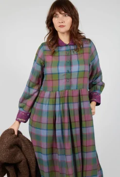 Eka Dresses^Wool Raven Dress in Multicolour Check