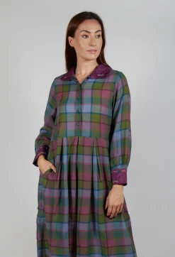 Eka Dresses^Wool Raven Dress in Multicolour Check