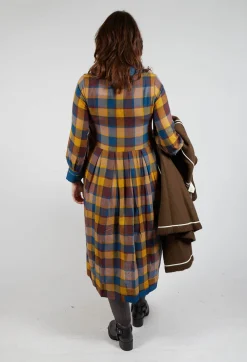Eka Dresses^Wool Raven Dress in Yellow Check