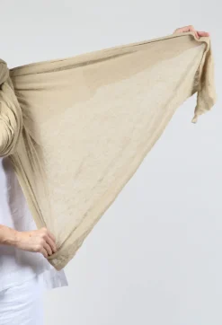 Umit Unal Scarves^Wool Scarf in Original Beige