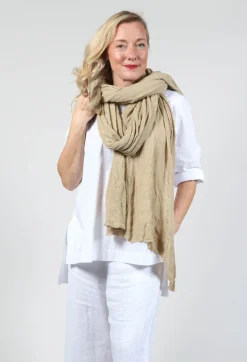 Umit Unal Scarves^Wool Scarf in Original Beige