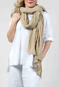 Umit Unal Scarves^Wool Scarf in Original Beige