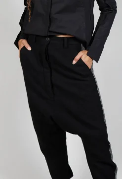 Rundholz Mainline Trousers^Wool Trousers in Black Stripe
