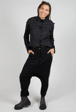 Rundholz Mainline Trousers^Wool Trousers in Black Stripe