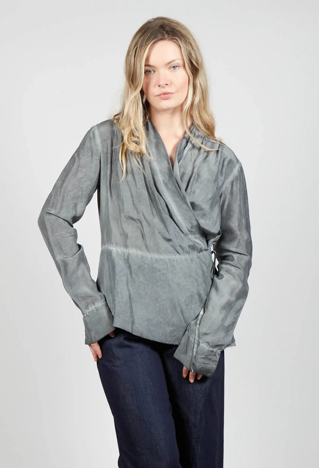 Aequamente Shirts & Blouses^Wrap Blouse in Ferro