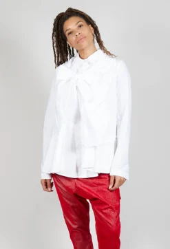 Rundholz Mainline Shirts & Blouses^Wrap Over Shirt in White