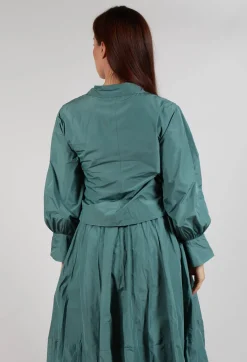 Les Filles d'Ailleurs Tops^Wrap Over Top in Sage Green