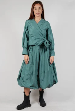 Les Filles d'Ailleurs Tops^Wrap Over Top in Sage Green