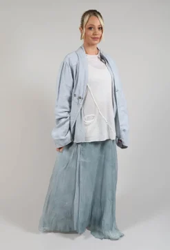 Umit Unal Skirts^Wrap Silk Skirt in Original Cool Blue