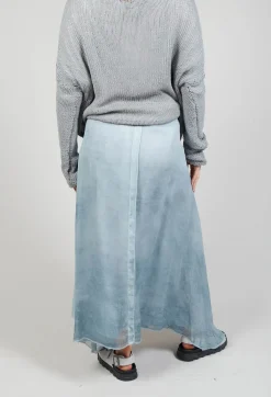 Umit Unal Skirts^Wrap Silk Skirt in Original Cool Blue