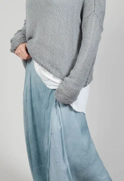 Umit Unal Skirts^Wrap Silk Skirt in Original Cool Blue
