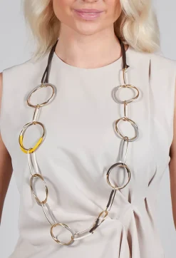 Miriamnori Necklaces^Wrapped Chain Necklace in Multicolour