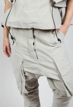 Rundholz Dip Trousers^Wrinkled Drop Crotch Trousers in Eraser