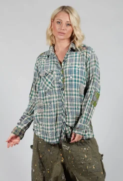 Magnolia Pearl Tops^YD Plaid Kelly Western Shirt in Grandpa Joe