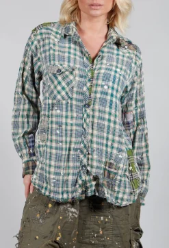 Magnolia Pearl Tops^YD Plaid Kelly Western Shirt in Grandpa Joe