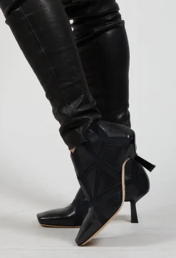 Malloni Boots^Yuko Kitten Heel Boot in Nero