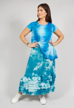 Privatsachen Skirts^Zentralknapp Skirt in Angel Blue