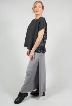 Xenia Design Skirts^Zigi Long Jersey Fitted Skirt in Light Grey