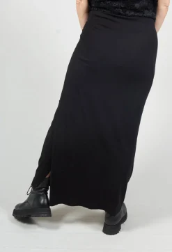 Xenia Design Skirts^Zigi Long Jersey Fitted Skirt in Black