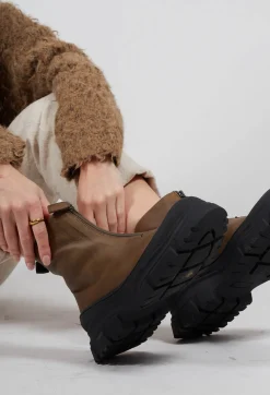 Lofina Boots^Zip Front Ankle Boots in Gasoline Barbados