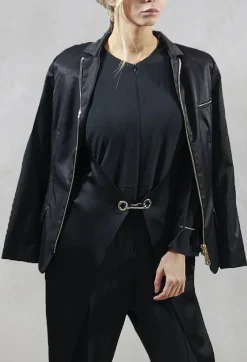 Oblique Creations Jackets^Zipped Jacket in Intrigue